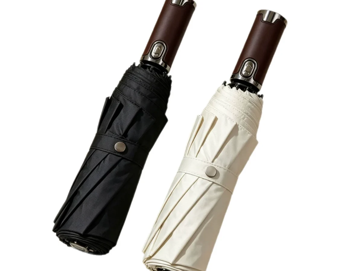 23-Inch 10-Rib Automatic Folding Umbrella