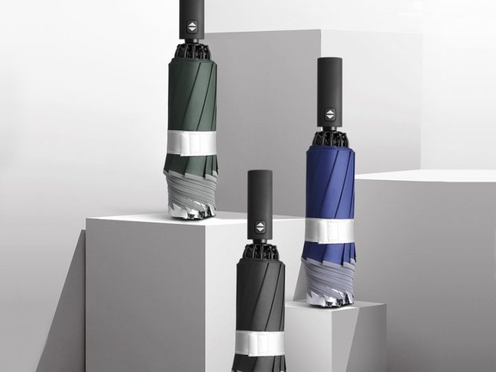 10-Rib Reverse Umbrella with LED Handle
