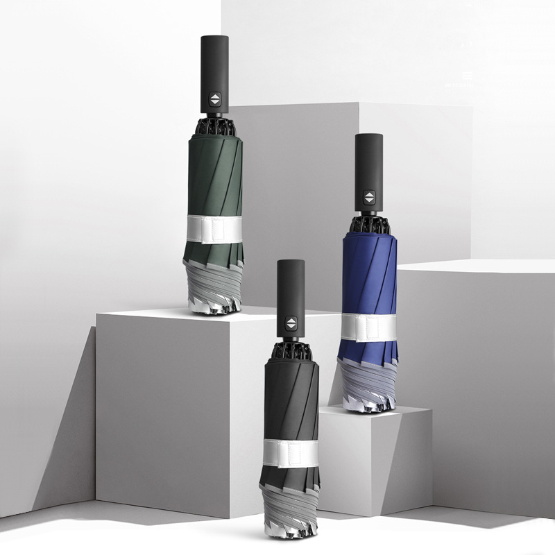 10-Rib Reverse Umbrella with LED Handle