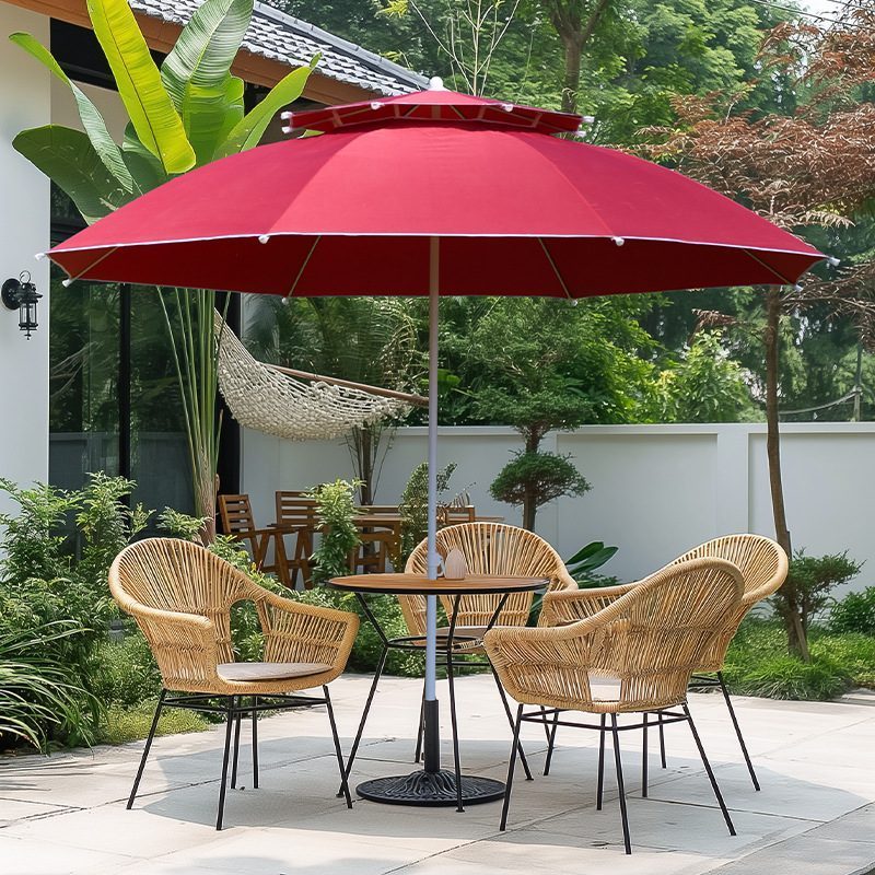 Double-Top Garden & Beach Umbrella – UPF 50+