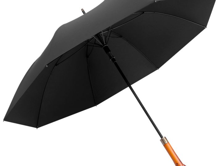 Wholesale 27 Inch 8-Rib Long Handle Umbrella with Solid Wood and EVA Handle Options