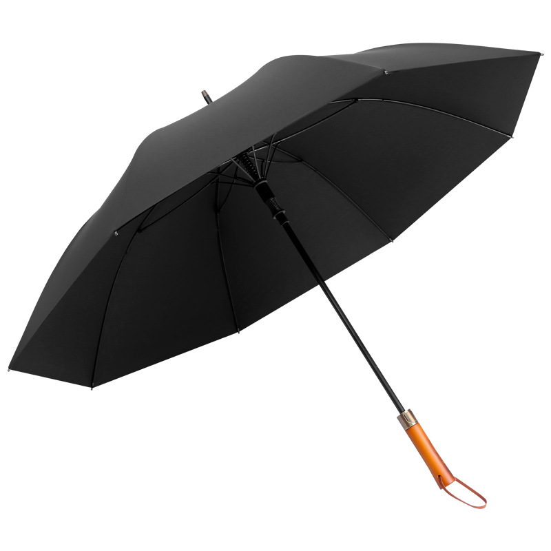 Wholesale 27 Inch 8-Rib Long Handle Umbrella with Solid Wood and EVA Handle Options