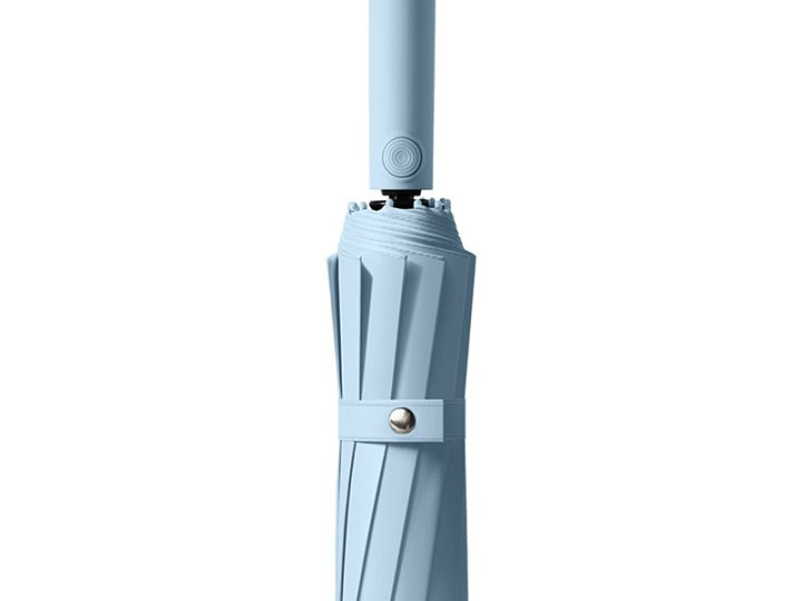 23 Inch 10-Rib Automatic Folding Business Umbrella – Sky Blue