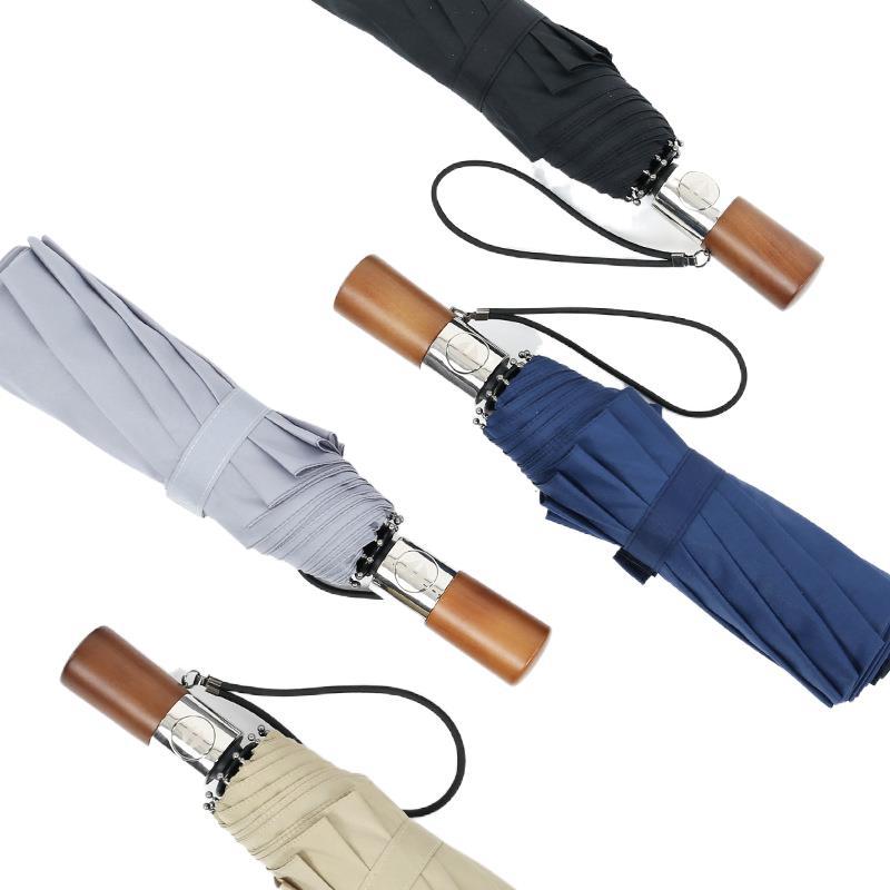Private-label folding and long umbrella options for a B2B wholesale agent programme
