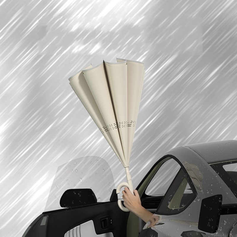 Wholesale 8-Rib Double-Layer Reverse Long Umbrella
